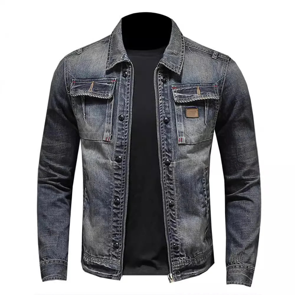 Polariou™ | Premium Denim Jacke 75% Baumwolle