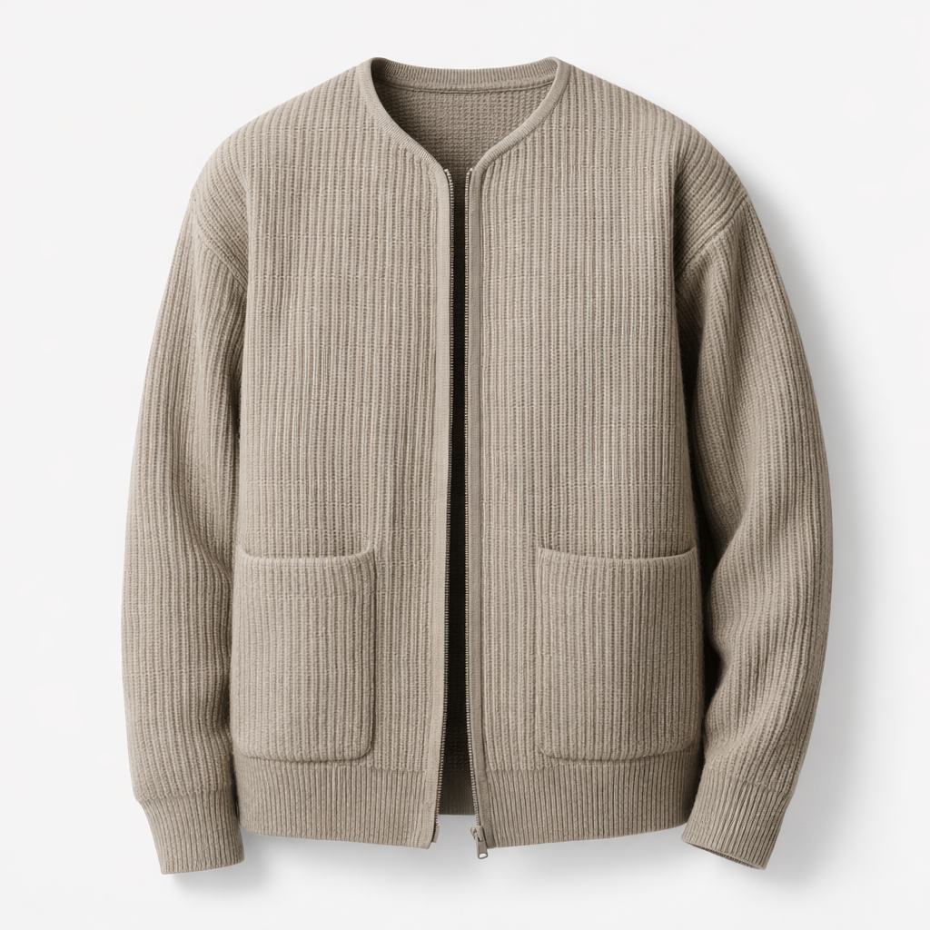FRESH LABEL | Calvin Zip Cardigan