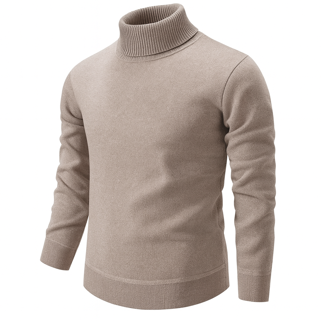 FRESH LABEL | Klassischer Rollkragenpullover