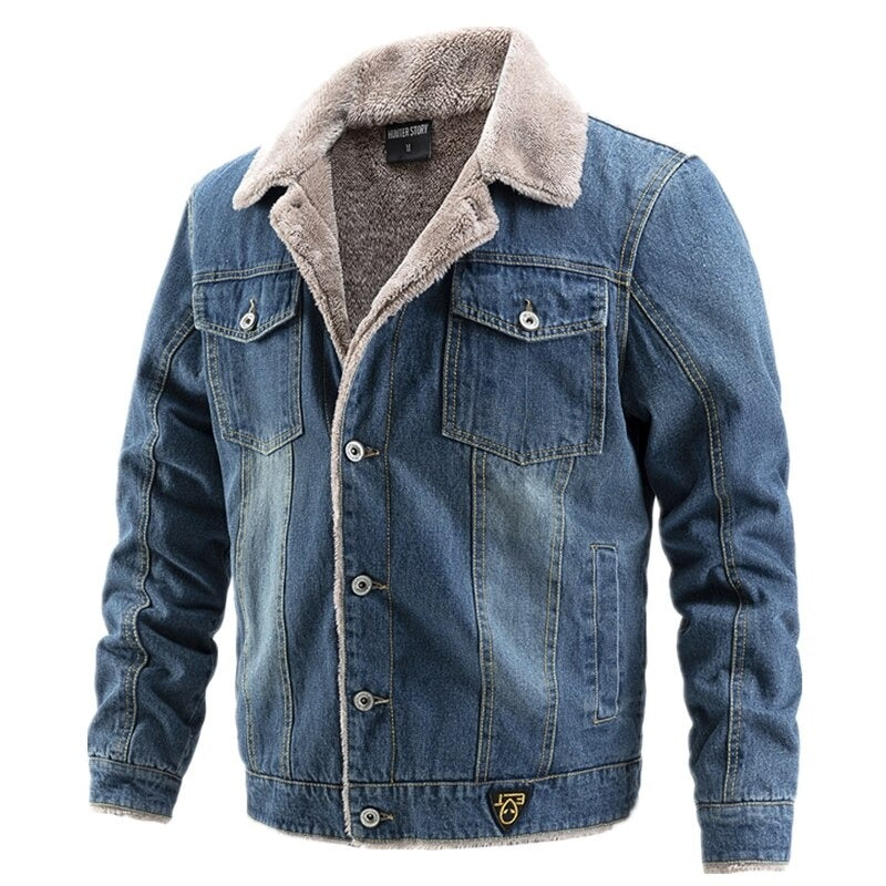 Polariou™| Herren-Denimjacke mit Innenfutter
