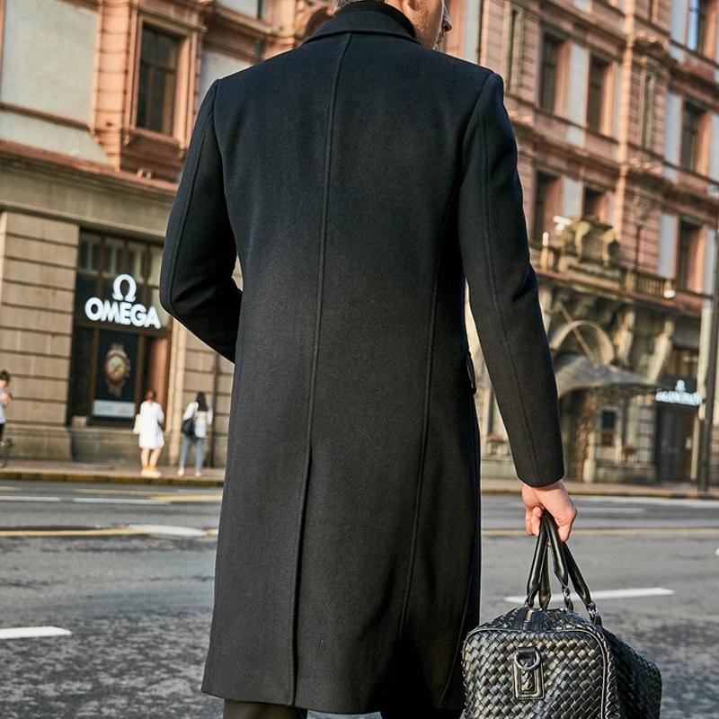 Polariou™ | Slim-Fit-Mantel mit Revers für Herren